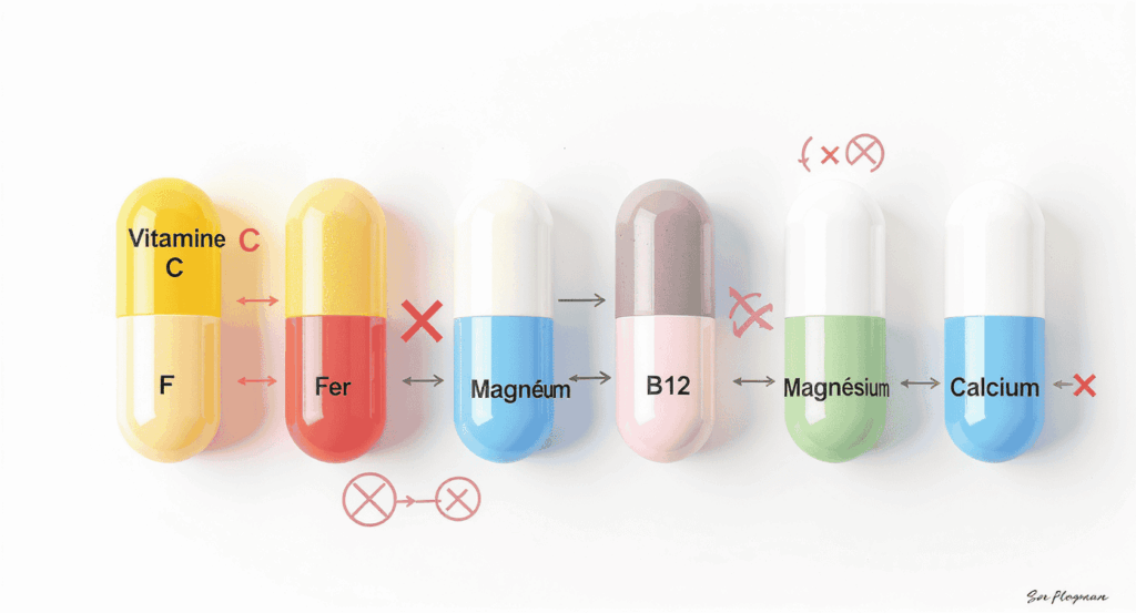 les vitamines ne pas prendre ensemble