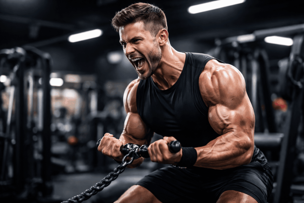 un sportif bénéficiant des bienfaits du pré-workout