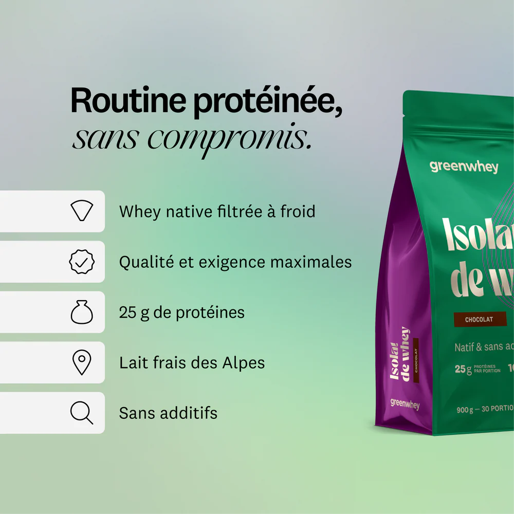 Isolat de whey native de greenwhey