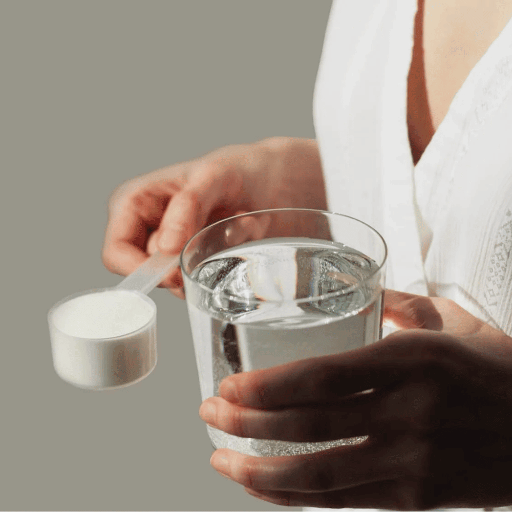 boisson collagène dynveo dans un verre