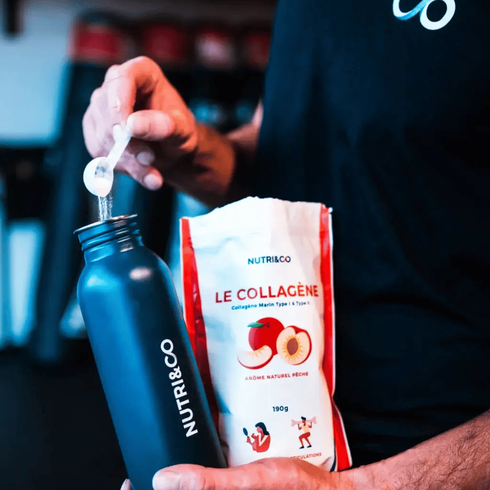 boisson collagène marin Nutri&Co utilisation gourde