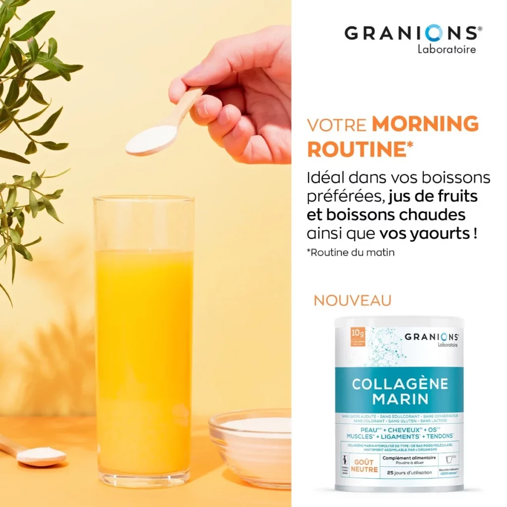 boisson de collagène marin type 1 granions