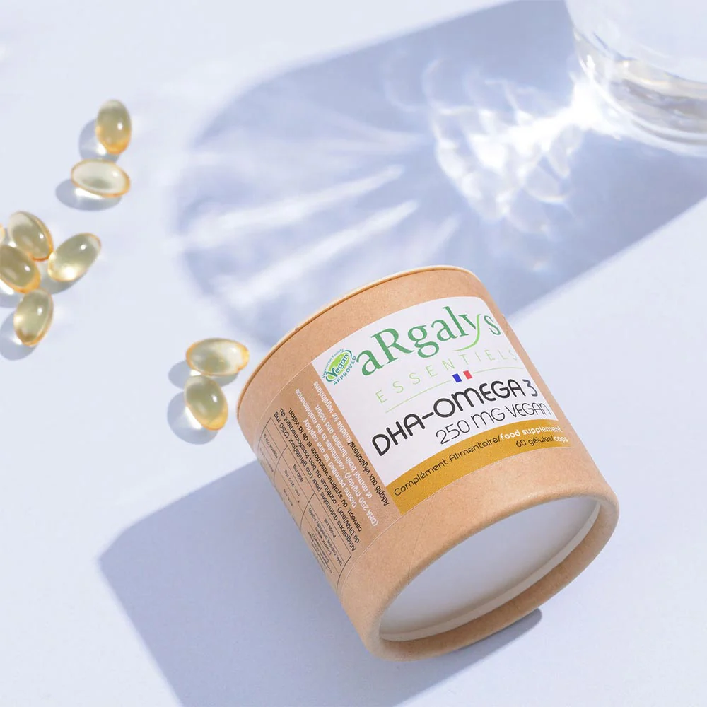 gelulle de l'oméga 3 dha vegan argalys