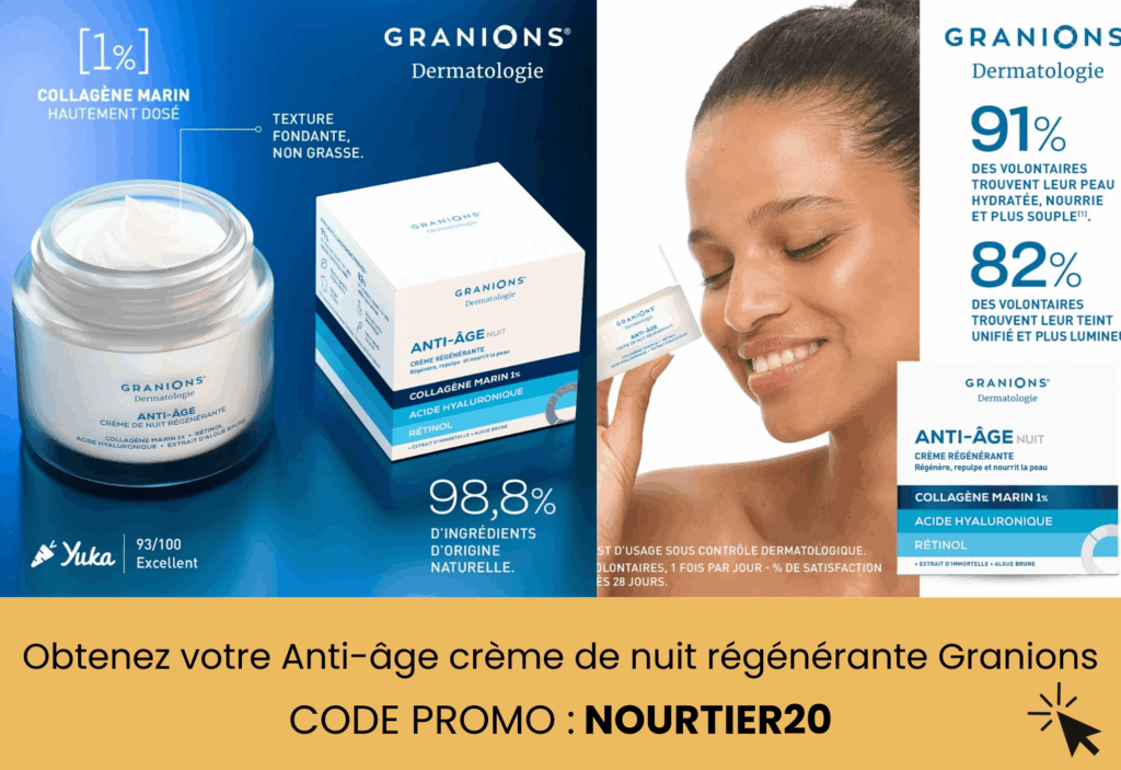 meilleure anti-âge crème de nuit régénérante granions_