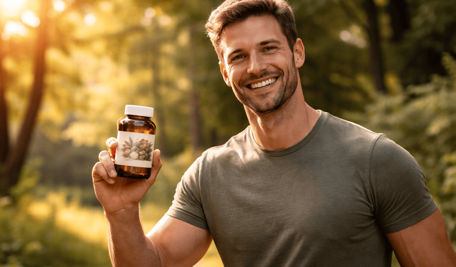 un homme bénéficiant des bienfaits du maca