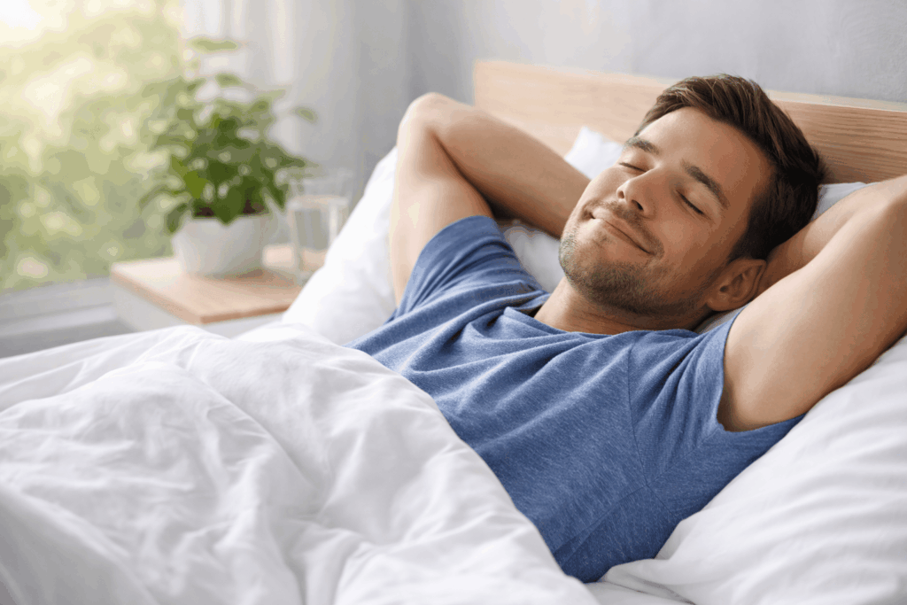 une personne profitant des bienfaits de la glycine cristallisée