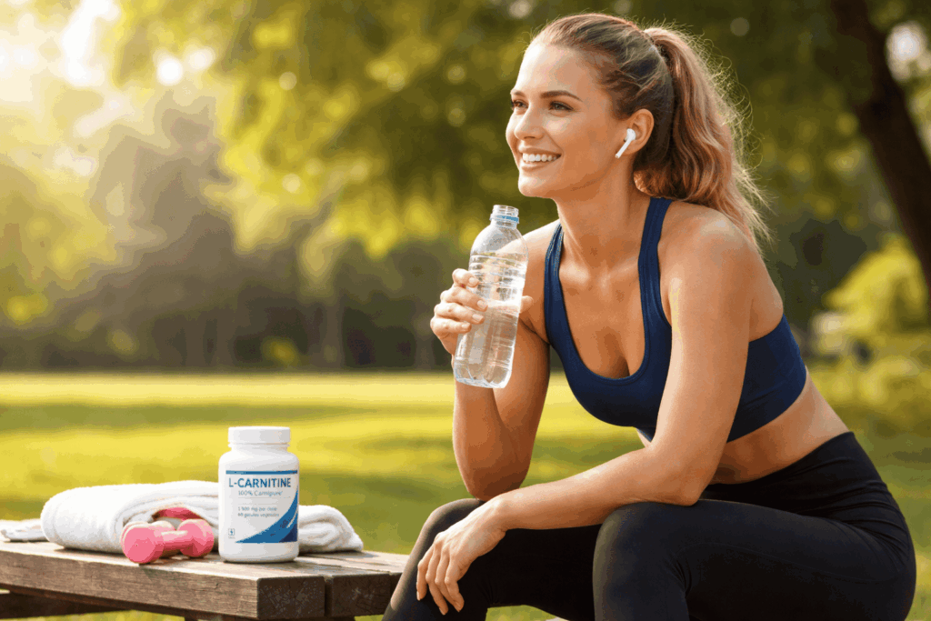 une personne profitant des bienfaits de la meilleure L-Carnitine