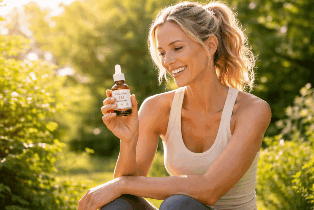 une personne profitant des bienfaits de la meilleure Vitamine D