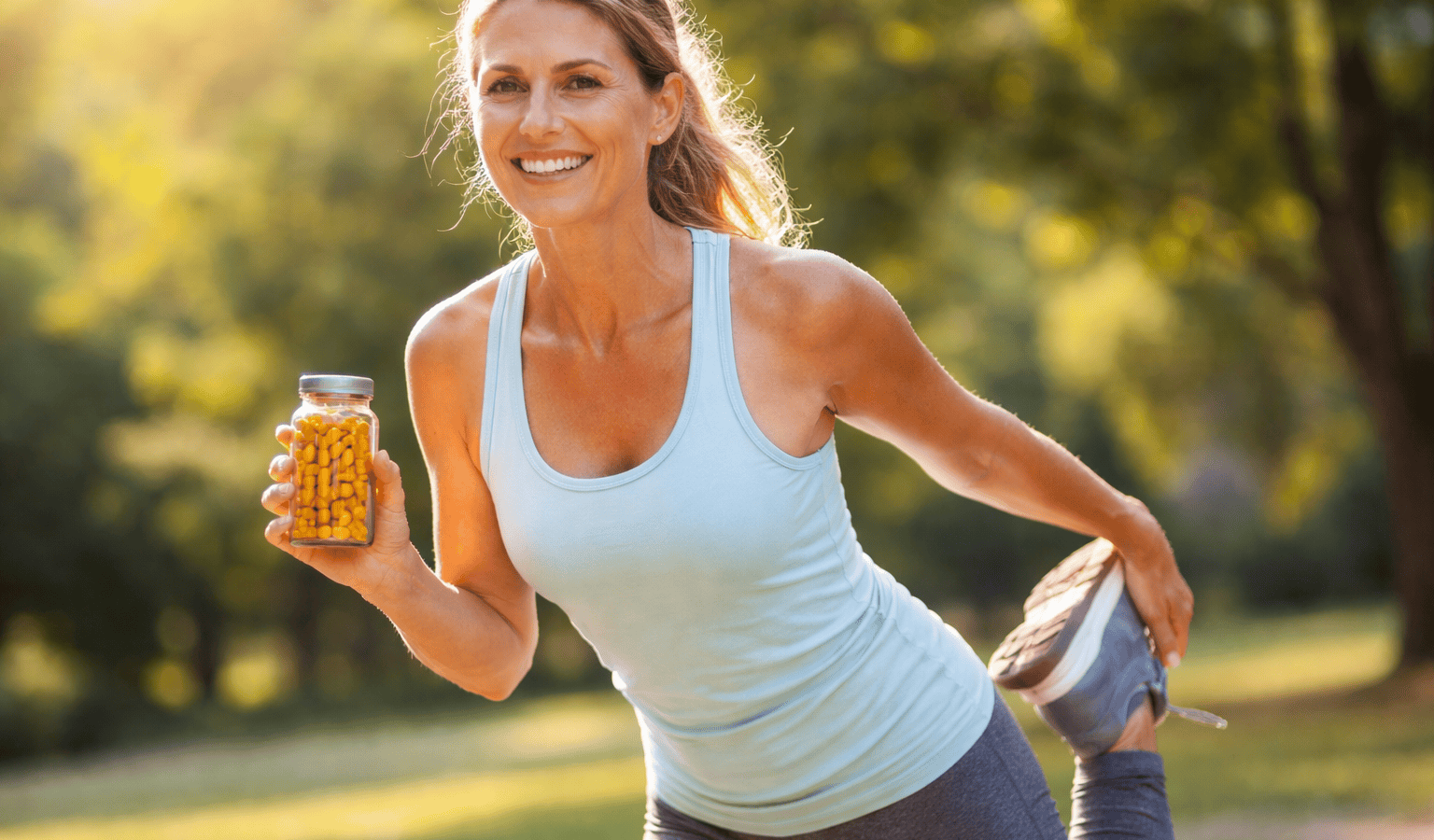 une personne profitant des bienfaits du curcuma