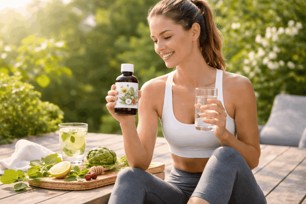 une personne profitant des bienfaits du draineur