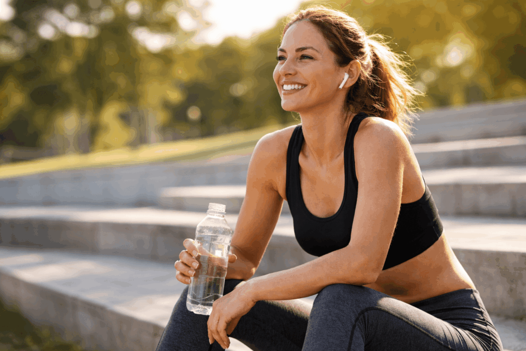 une personne profitant des bienfaits du probiotique pour maigrir