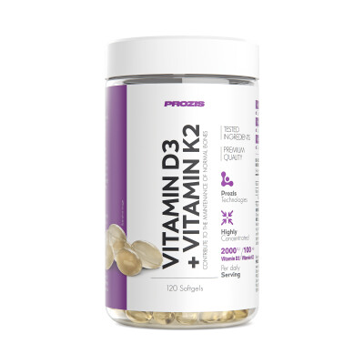 Prozis Vitamine D3 + K2 120 capsules molles
