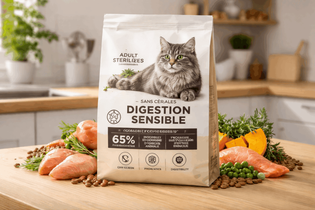 Comment choisir le meilleur croquette pour chat digestion sensible