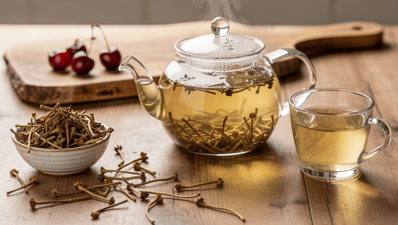 Comment préparer une infusion de queue de cerise pas à pas