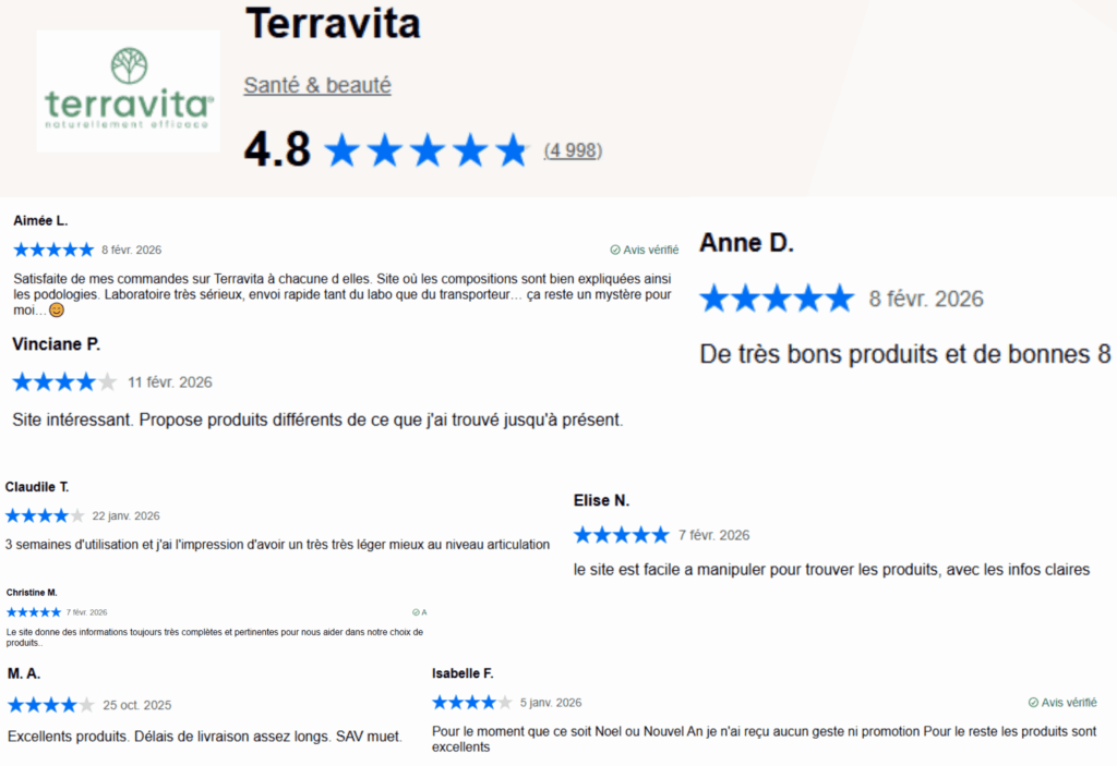 avis des clients sur terravita