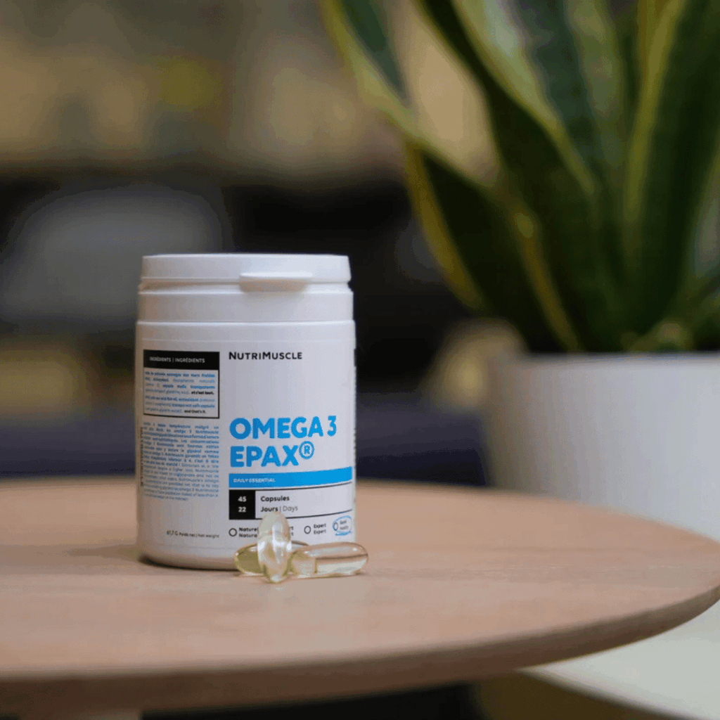 boite de gelulle d'oméga-3 epax nutrimuscle