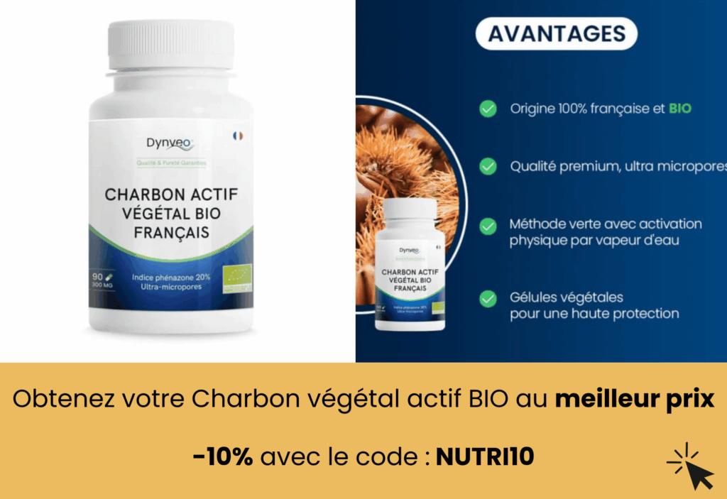 meilleur charbon végétal activé bio dynveo