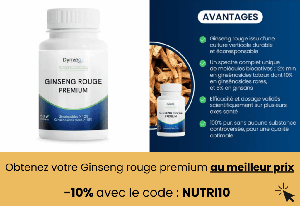 meilleur ginseng rouge premium dynveo