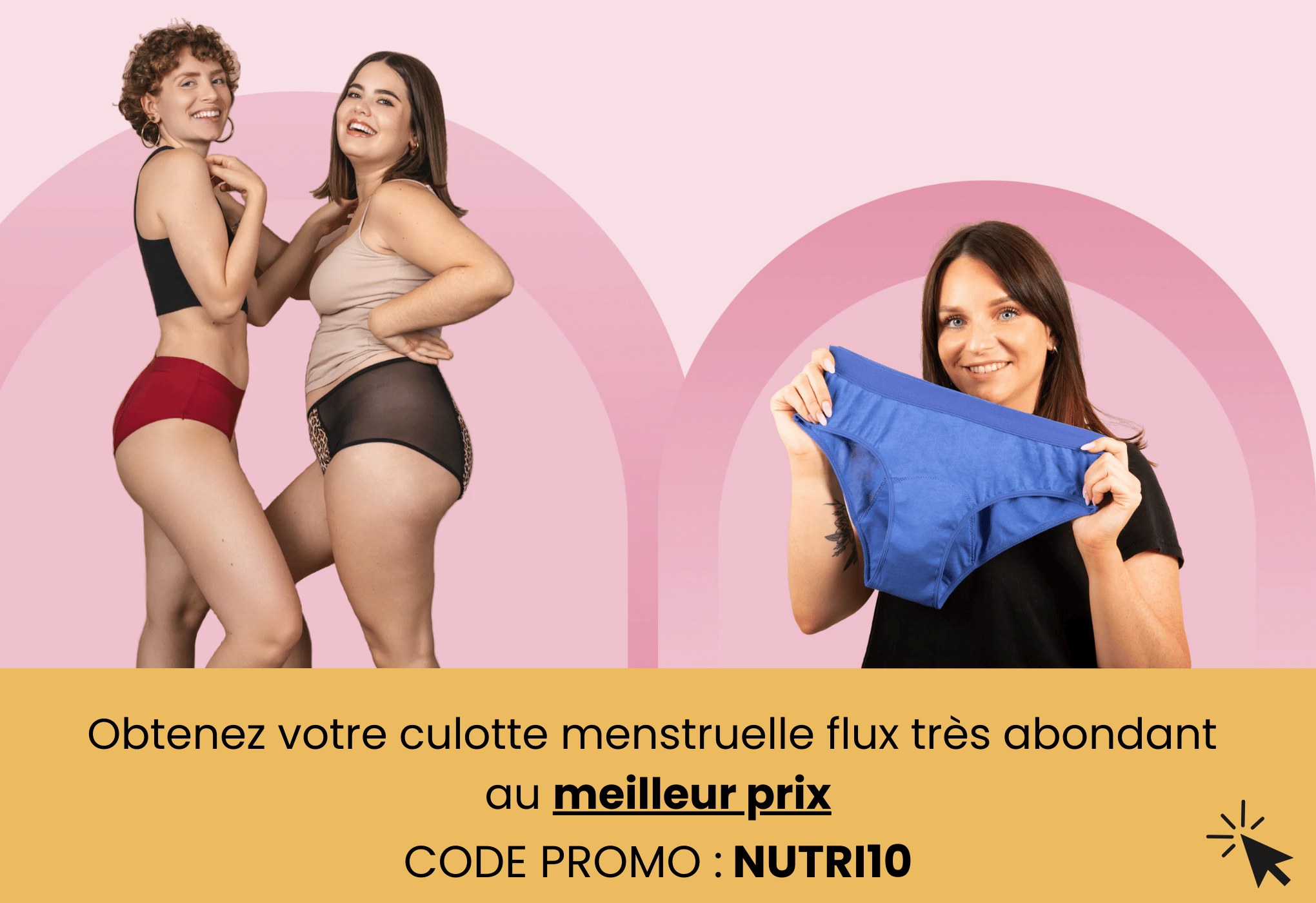 Culotte menstruelle flux très abondant de chez Mademoiselle Culotte