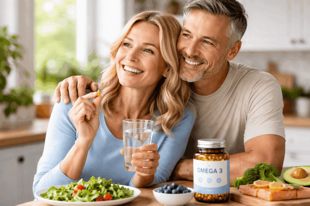 un couple profitant des bienfaits du complément alimentaire contre le cholestérol