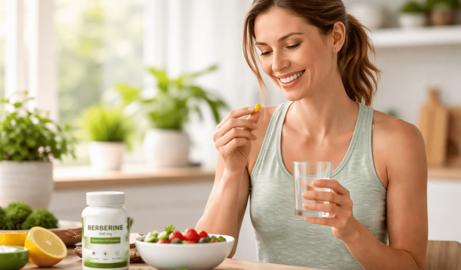 une personne bénéficiant des bienfaits de la berbérine