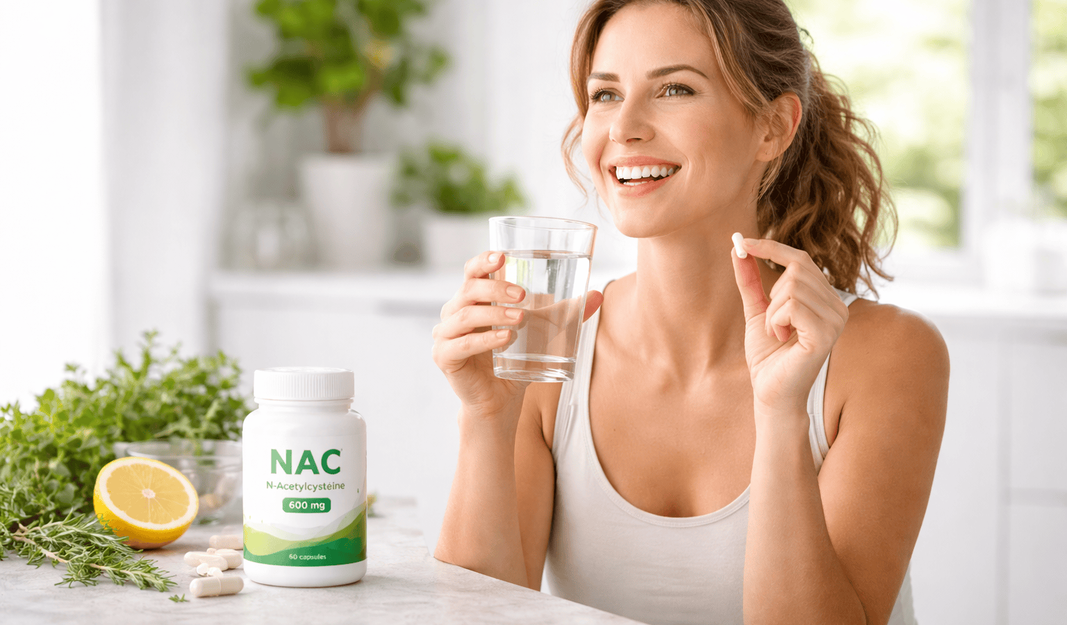 une personne prenant du NAC