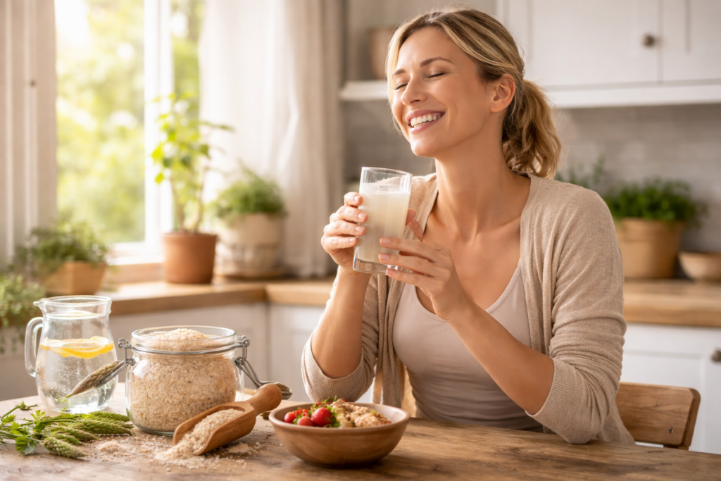 "https://nutriandco.com/fr/produits/fibres-bio?utm_source=affilae&utm_medium=vip-2&utm_campaign=leopoldfr&ae=813&aev=edp-meilleur-psyllium NUTRITION (Vitamine D offerte) https://track.effiliation.com/servlet/effi.redir?id_compteur=23218343&effi_id=edp-meilleur-psyllium&url=https%3A%2F%2Fwww.granions.fr%2Fpsyllium-blond-2000mg-gelules.html NOURTIER20 (20% de réduction) https://www.supersmart.com/fr/boutique/digestion/psyllium-seed-husk-complement-0359?fromid=AFFILAE&eaf-publisher=affilae&eaf-name=leopoldfr&eaf-creative=clearpix&eaf-creativetype=1x1&ae=161&aev=meilleur-psyllium https://cuure.com/?lang=fr_fr&coupon=EDP20&utm_medium=influence NUTRITION20 (20% de réduction) (produit cuure : Psyllium Psyllium blond 100% pur et naturel) une personne prenant du psyllium