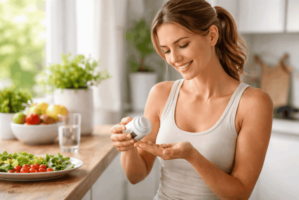 une personne profitant des bienfaits du complément alimentaire glycémie