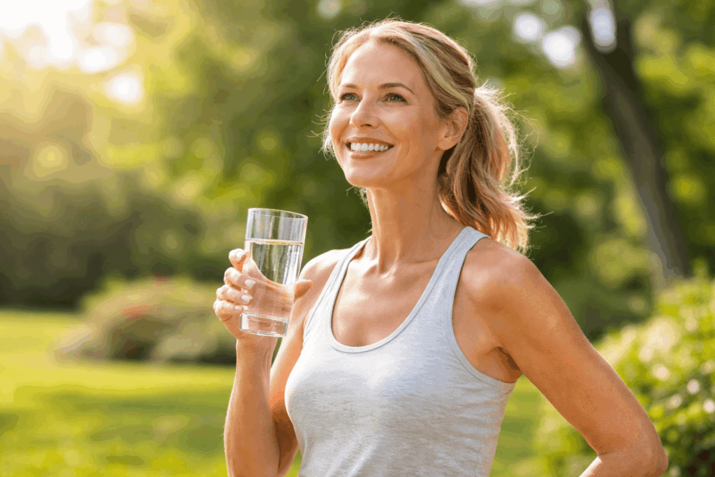une personne profitant des bienfaits du resveratrol