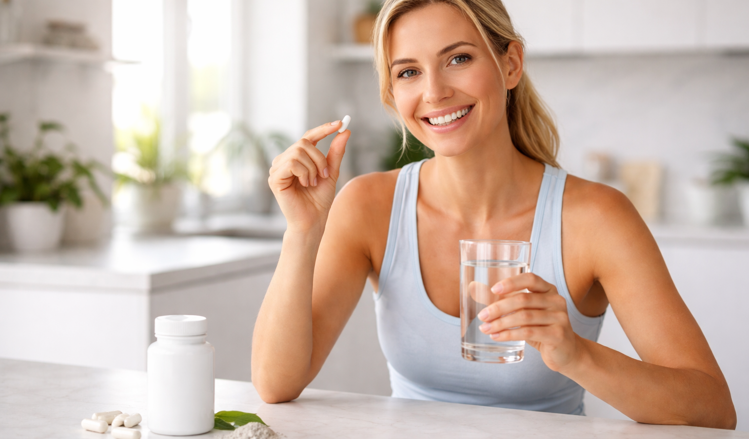 une personne profitant des bienfaits du sélénium