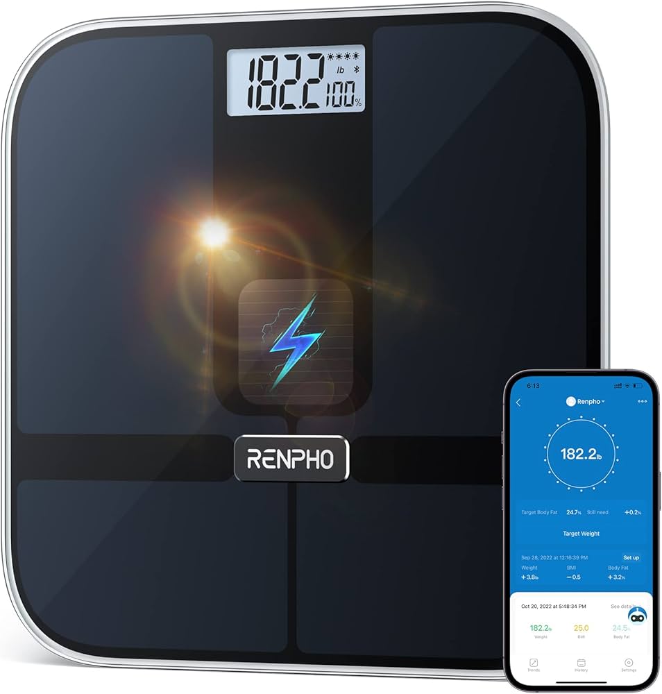 Renpho Elis Solar 2 A020 - balance connectée Bluetooth recharge solaire