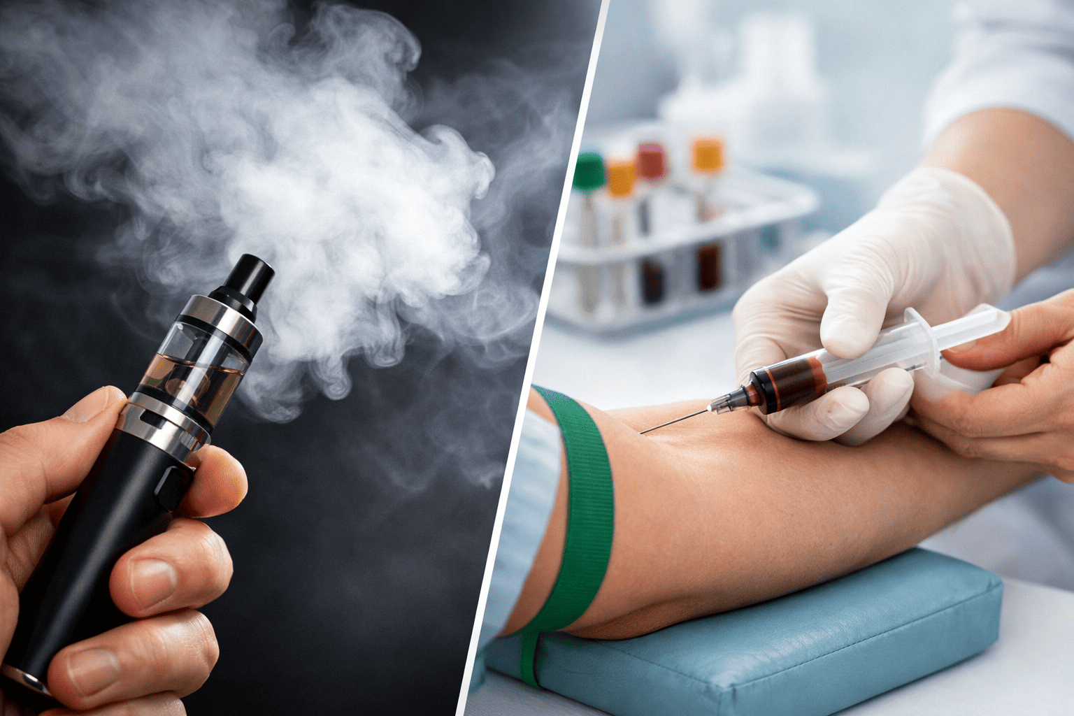cigarette électronique et cholestérol Vapoter avant une prise de sang : faut-il s'abstenir ?