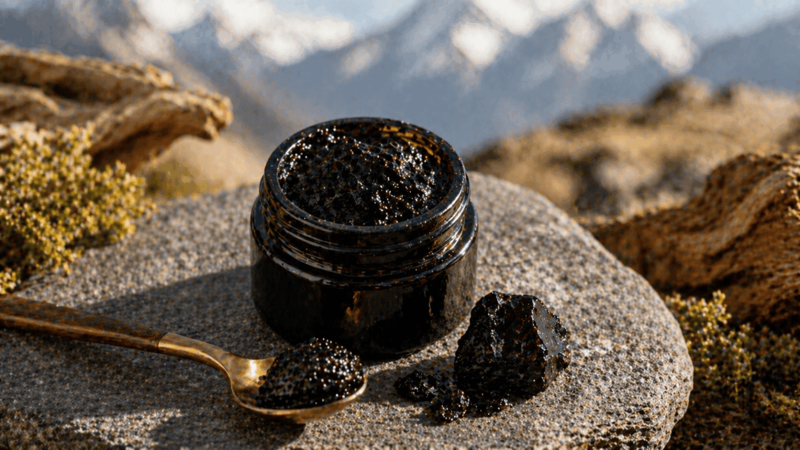 Résine noire et nature alpine