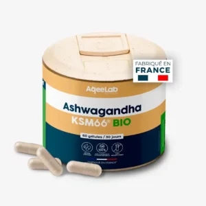 boite d'ashwagandha KSM-66® bio aqeelab-nutrition