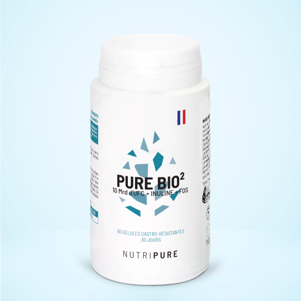 boite de probiotiques et prébiotiques pure bio² nutripure