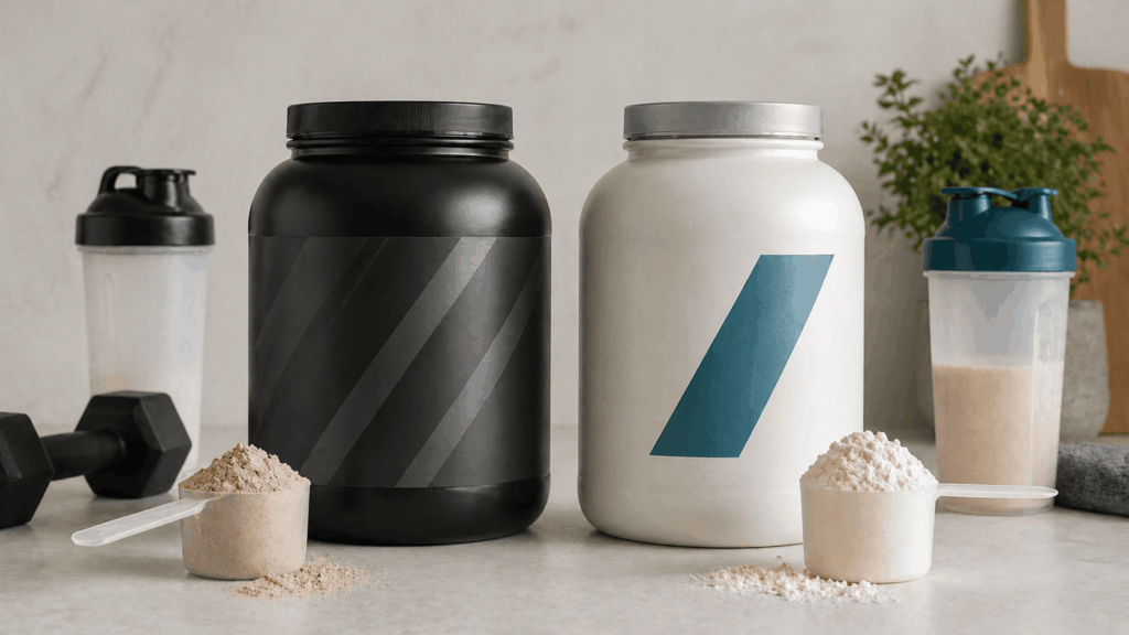 comparatif de deux marques bulk et myprotein