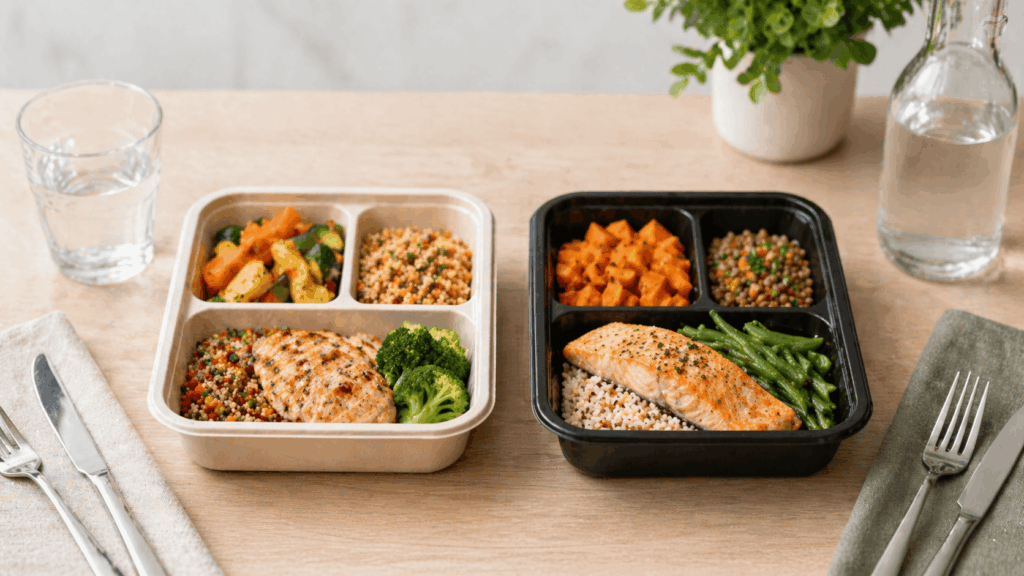 deux plats comparatifs de cheef ou qilibri