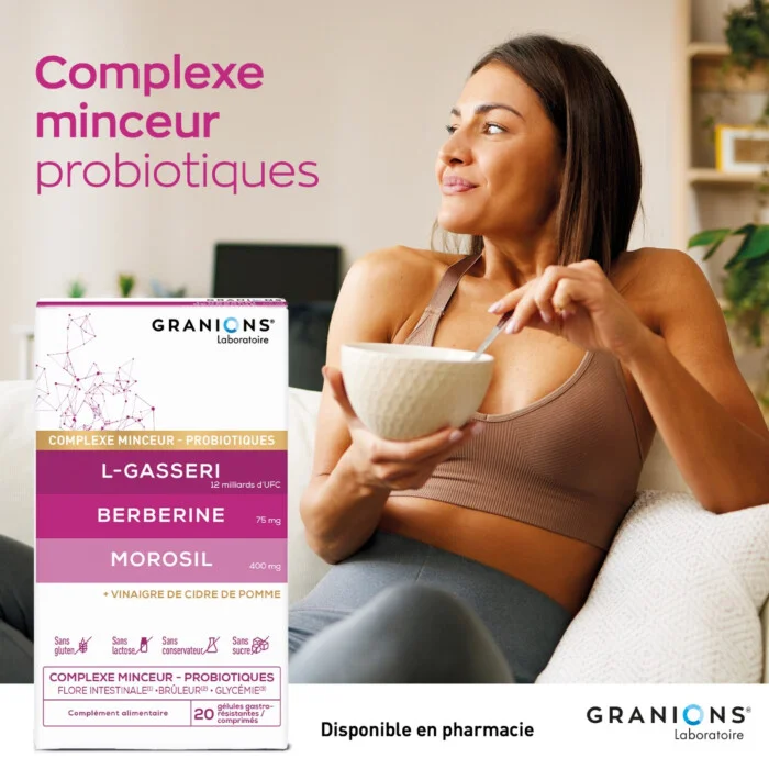 une personne prenant de granions complexe minceur probiotiques​