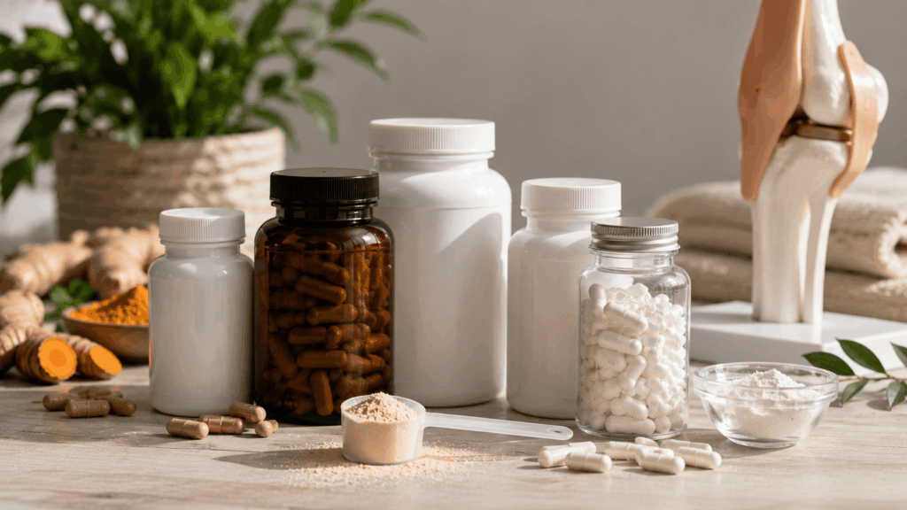 Les trois familles d'actifs pour le cartilage