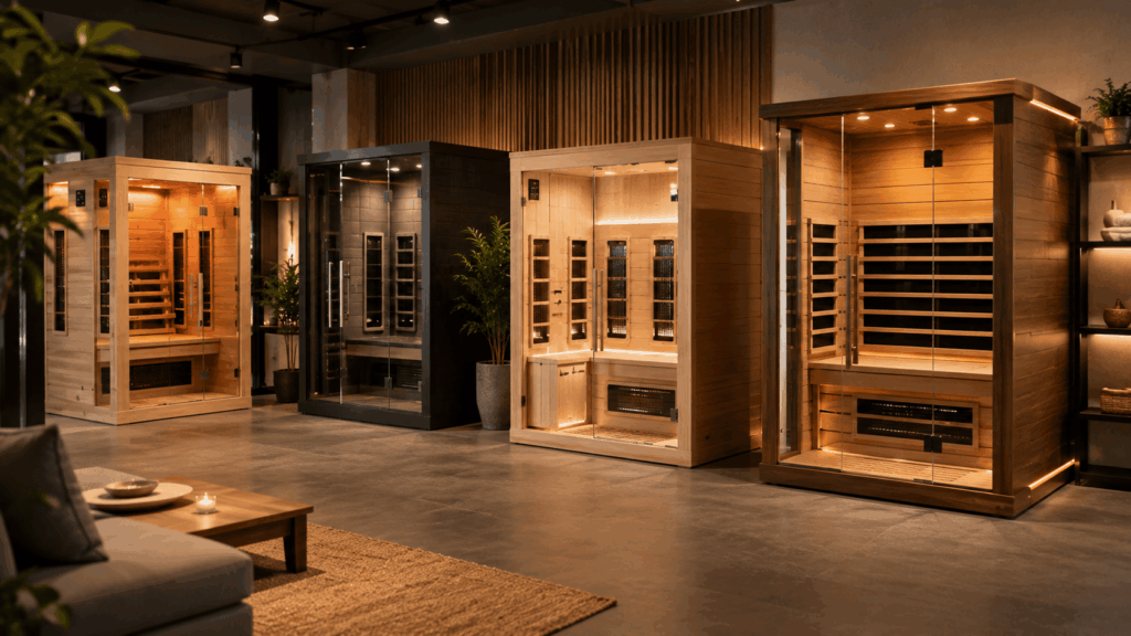 Les types de saunas infrarouges