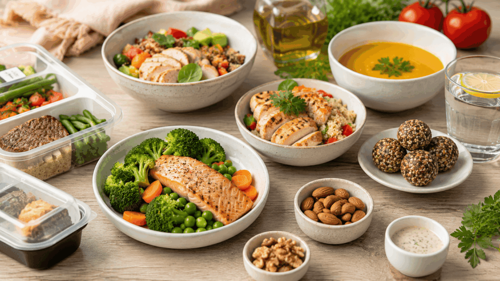 Repas sain et préparation équilibrée alternative à comme j'aime