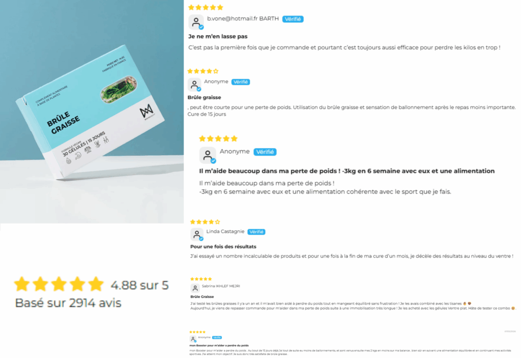 avis des clients sur du brûle graisse miniweight