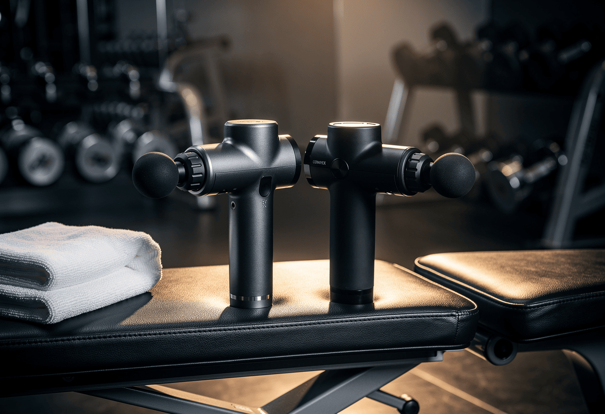 comparatif de deux pistolet de massage jolt vs compex