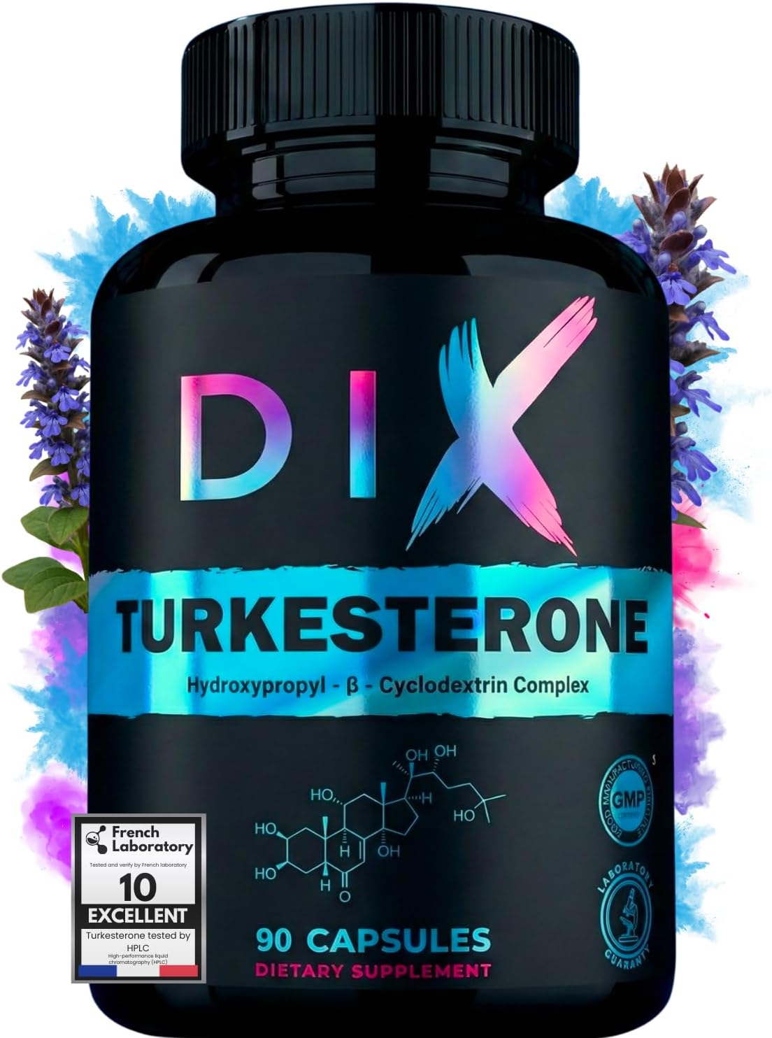 DIX Turkesterone 1490mg 90 capsules HPβCD cyclodextrine