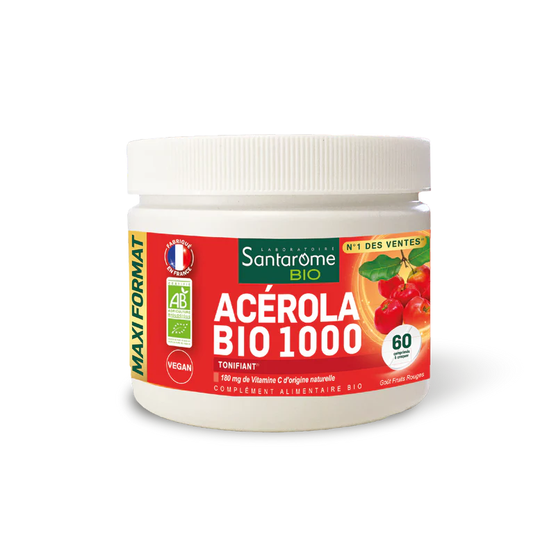 Santarome Acérola Bio 1000 comprimé vitamine C 60