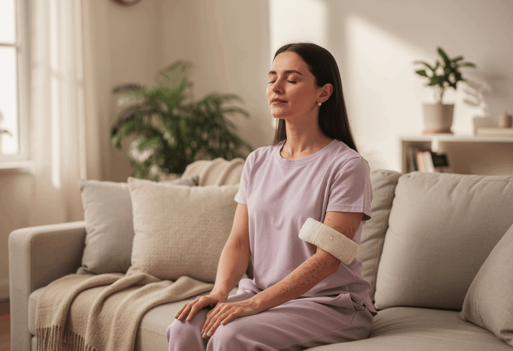Comment calmer une urticaire liée au stress