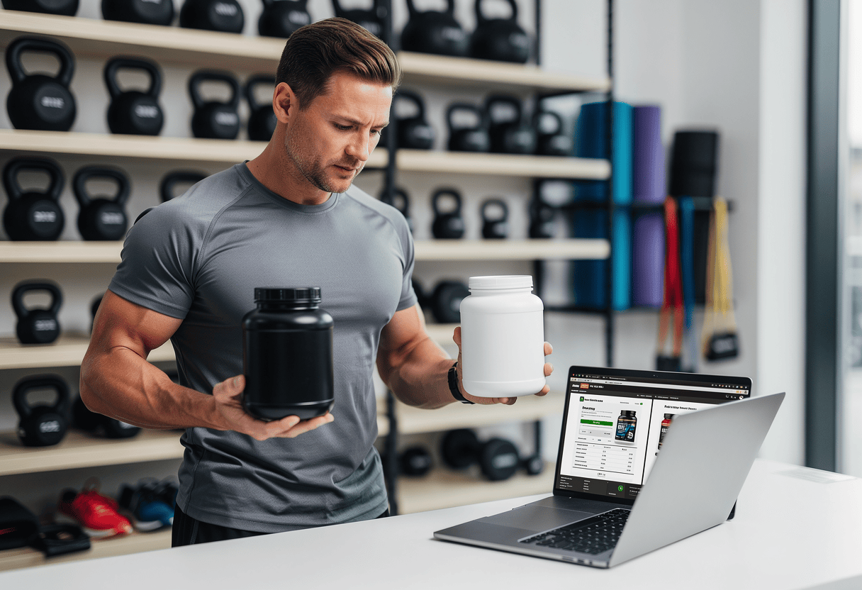 Consommateur en phase de choix myprotein ou decathlon