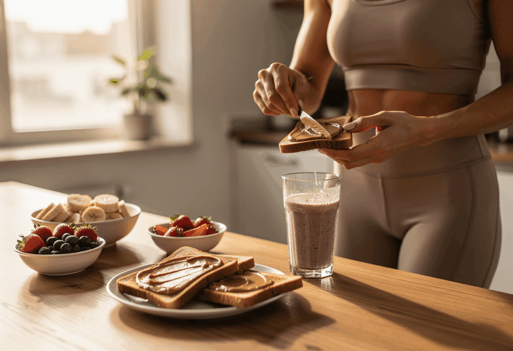 Consommation beurre de cacahuète dans un mode de vie sain