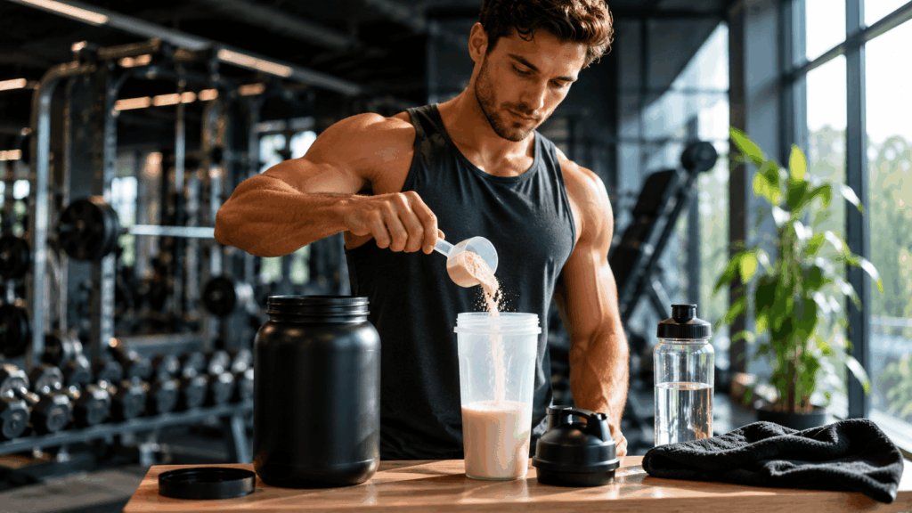 Consommation de whey après l'entraînement