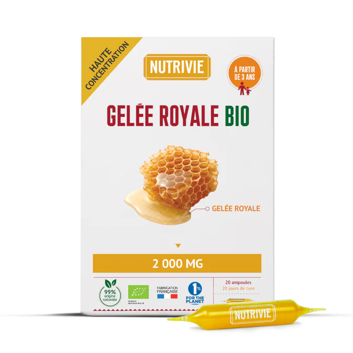 Nutrivie Gelée Royale Bio 2000 mg ampoules